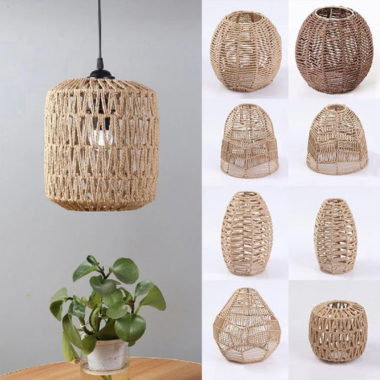 Creative Paper String Woven Lamps