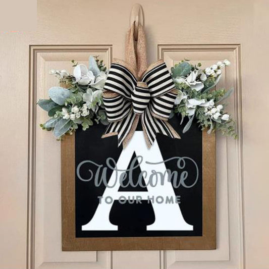 English Letters Personalized Front Door Decoration